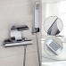 Bathroom Bathtub Faucets Wall Mounted Shower Set Solid Brass Curve Chrome Polished With Handheld Shower - B078J5FZ74